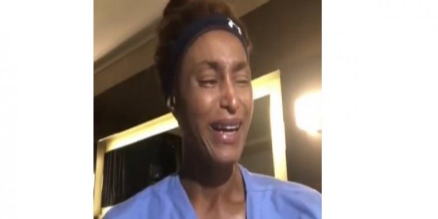 Amerikalı hemşire ağlayarak isyan etti