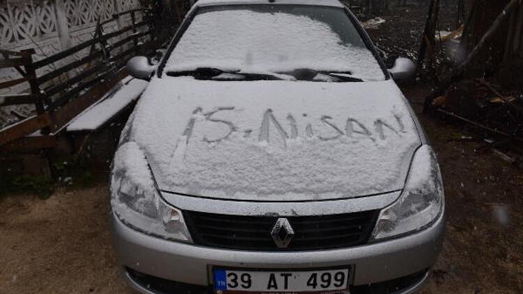 Kırklareli'nin Kofçaz ilçesinde kar yağışı