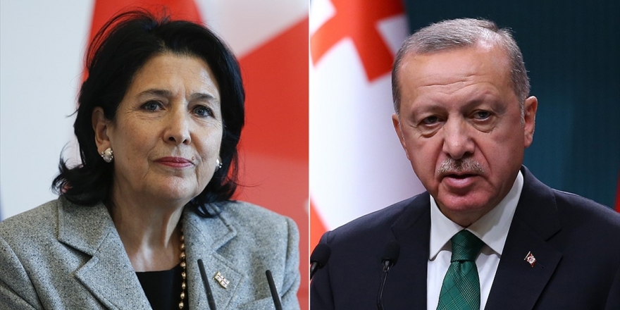 Cumhurbaşkanı Erdoğan İle Gürcistan Cumhurbaşkanı Zurabişvili Telefonda Görüştü