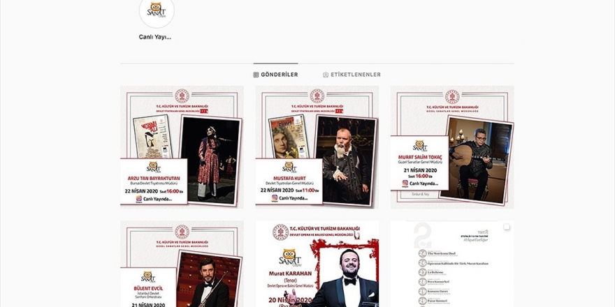 Sanatçıların Canlı Performansları 'Sanat Cepte' İle İzlenebilecek