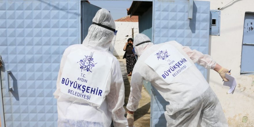 AYDIN BÜYÜKŞEHİR BELEDİYESİ ACARLAR'DA KARANTİNAYA ALINAN AİLELERE DESTEK OLUYOR