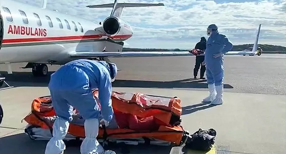 İsveç'teki Kovid-19 hastası Emrullah Gülüşken Türkiye'ye getirildi