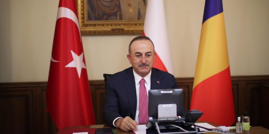 Türkiye-Romanya-Polonya Dışişleri Bakanları Toplantısı Video Konferansla Düzenlendi
