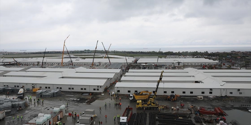 Atatürk Havalimanı'ndaki Hastanenin İnşaatında Bazı Bloklar Tamamlandı