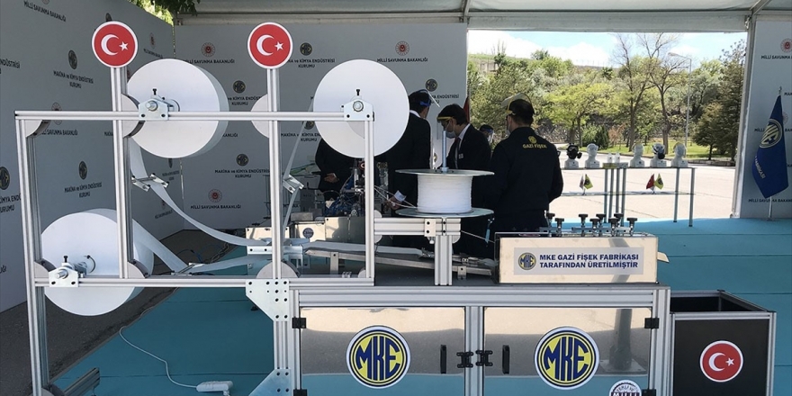 Mkek'den Yerli Maske Üretim Makinesi