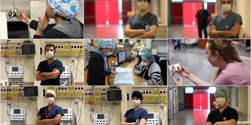 Sağlık Çalışanları Aileleri İle Sanal Ortamda Bayramlaştı