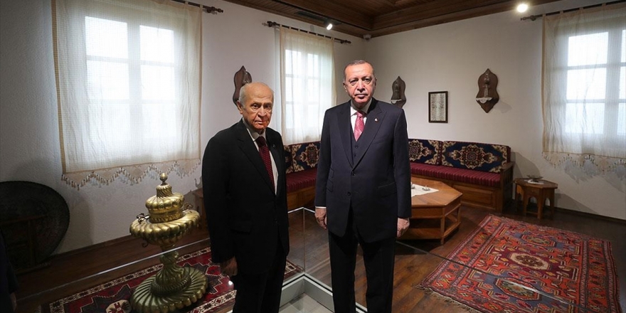 Cumhurbaşkanı Erdoğan Ve MHP  Genel Başkanı Bahçeli Demokrasi Ve Özgürlükler Adası'nı Gezdi