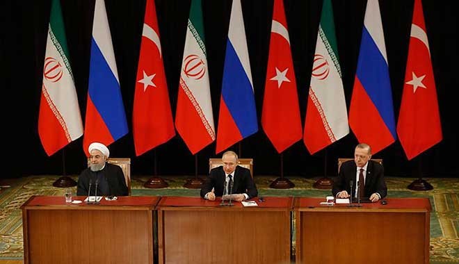 Erdoğan, Putin ve Ruhani, Suriye'nin petrol gelirlerine el konmasını kınadı