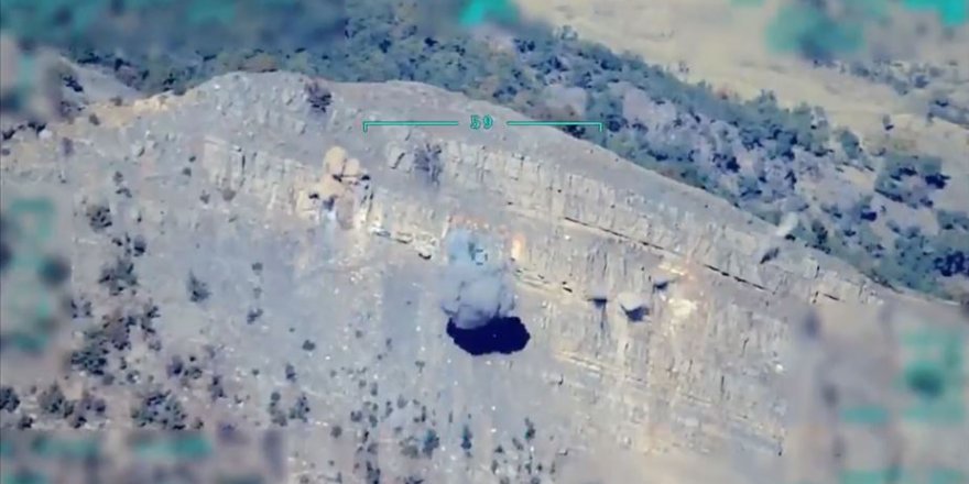 F-16 uçakları Irak'ın kuzeyinde tespit edilen terör yuvalarını imha etti