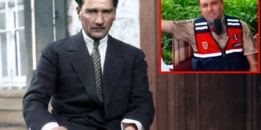 Atatürk'e 'İngiliz projesi' diyen başçavuş uzaklaştırıldı