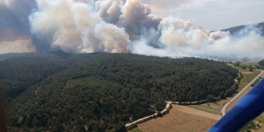 Gelibolu yanıyor! Dumanlar tüm boğazı kapladı