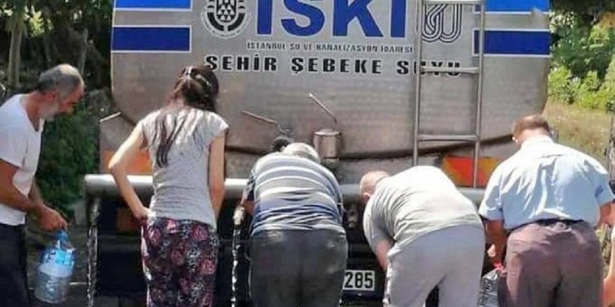 Tartışmalara neden olan 'İstanbul'da su kuyruğu' fotoğrafı