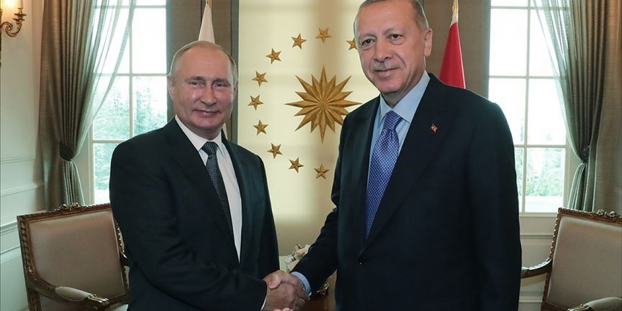 Cumhurbaşkanı Erdoğan Ve Rusya Devlet Başkanı Putin Görüştü
