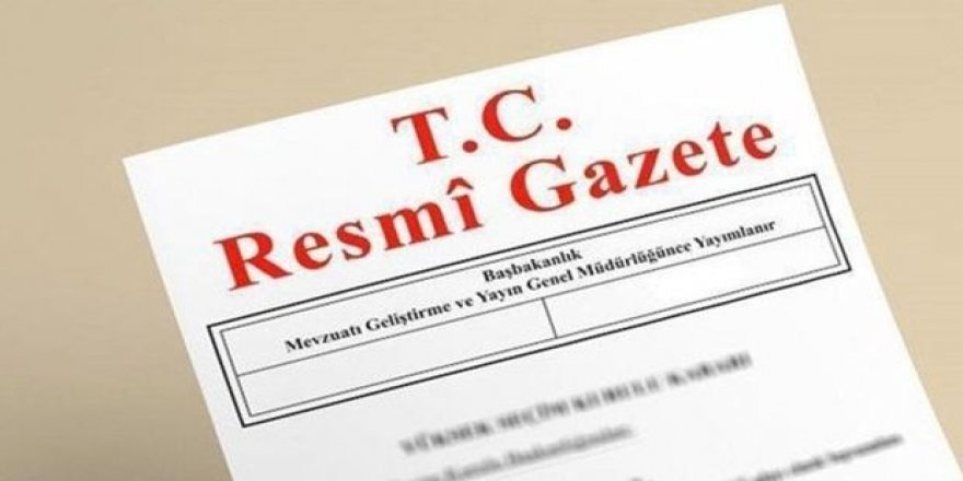 Resmi Gazete 'de bugün...