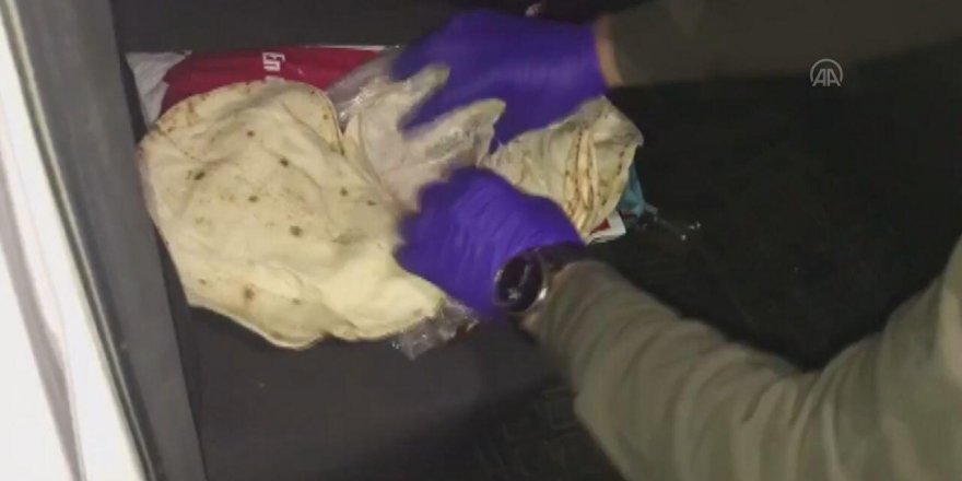 Bursa'da lavaş arası esrar operasyonu