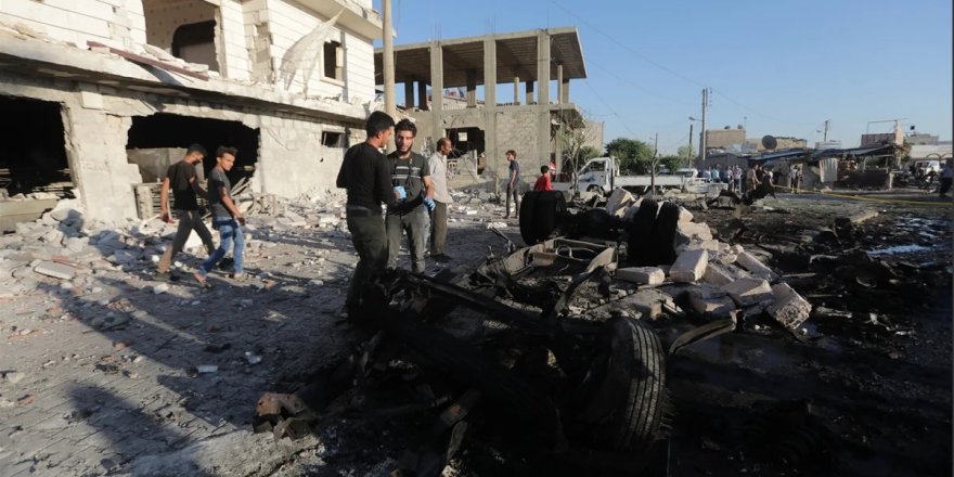 Azez'de bomba yüklü araç patladı: 7 ölü, 100 yaralı