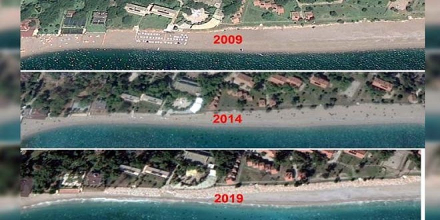 Konyaaltı Sahili bitiyor, bir havluluk yer kaldı