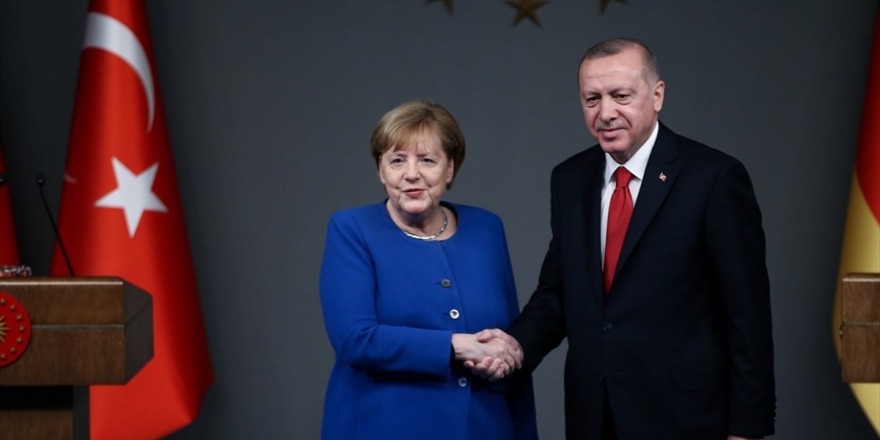 Cumhurbaşkanı Erdoğan, Almanya Başbakanı Merkel İle Görüştü