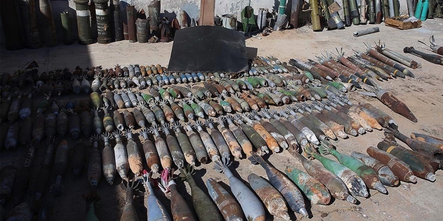 Libya'da Sivil Yerleşimlerden Temizlenen 10 Ton Patlayıcı İmha Edildi