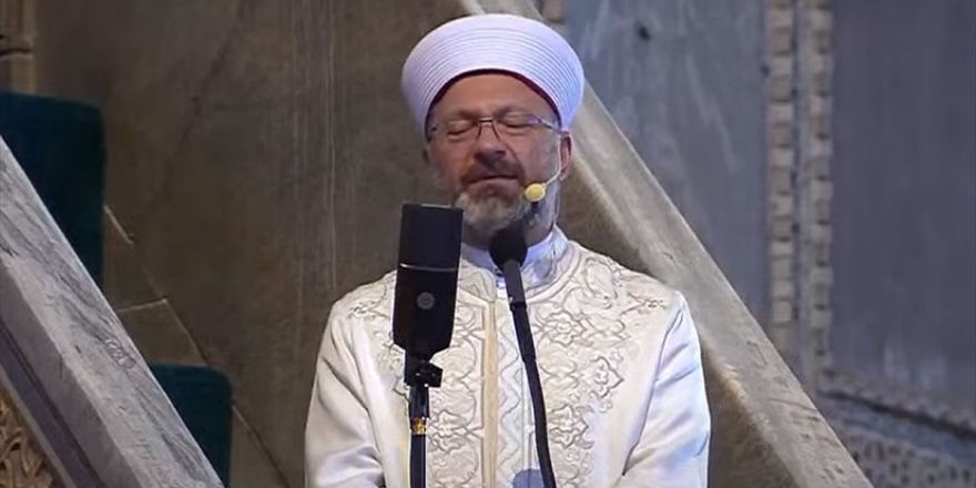 Diyanet İşleri Başkanı Erbaş: Milletimizin Derin Bir Yürek Yarasına Dönüşen Hasreti Sona Eriyor