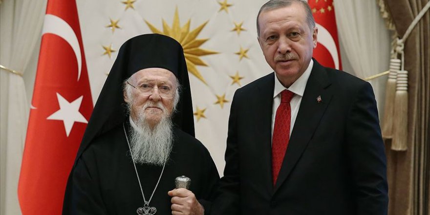 Fener Rum Patriği Bartholomeos'tan Cumhurbaşkanı Erdoğan'a Sümela teşekkürü