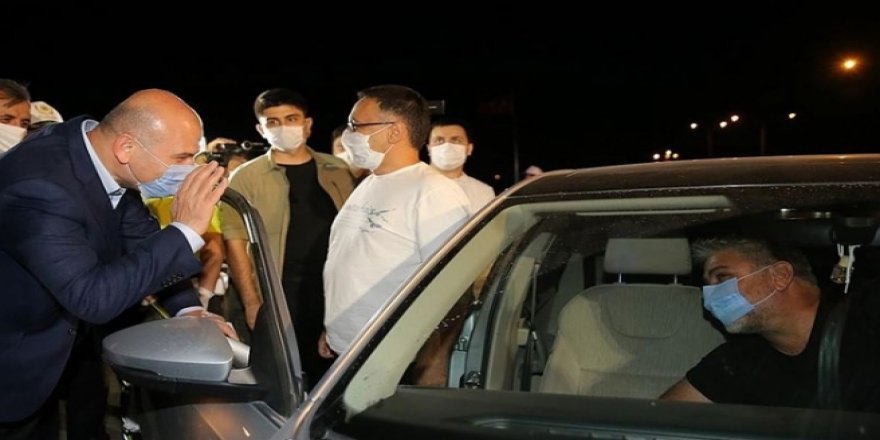 İçişleri Bakanı Soylu trafik denetimine katıldı