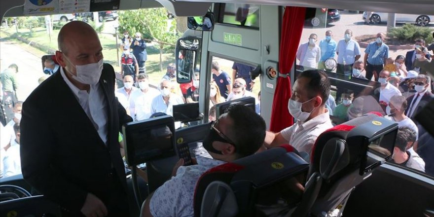 İçişleri Bakanı Soylu trafik denetimine katıldı