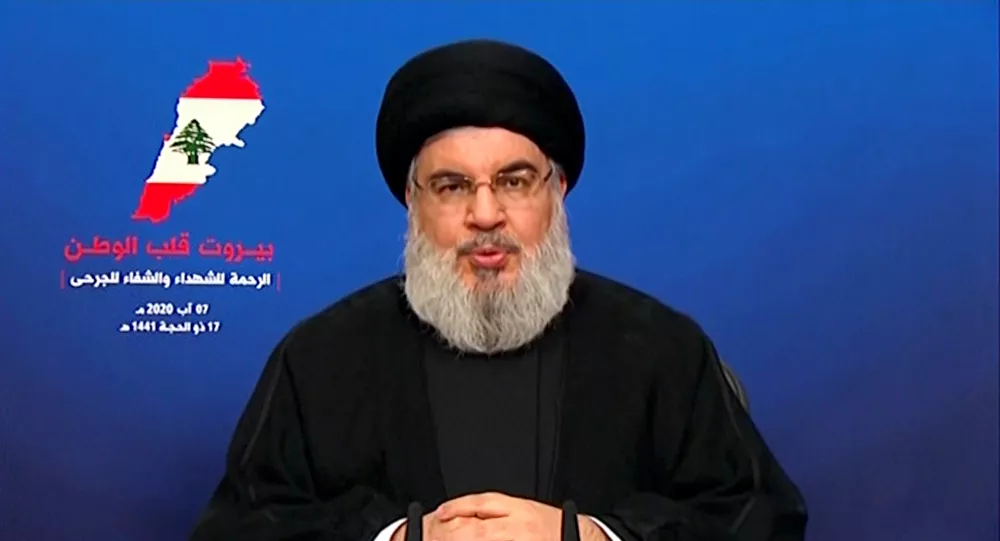 Hizbullah lideri Nasrallah: Patlama meydana gelen depoda silahımız olduğu iddiaları gerçek değil