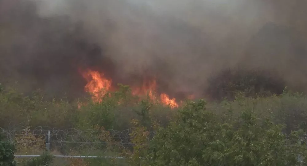 Sınırda yangın alarmı