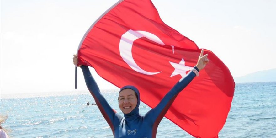 Milli dalışçı Birgül Erken'den yeni dünya rekoru denemesi