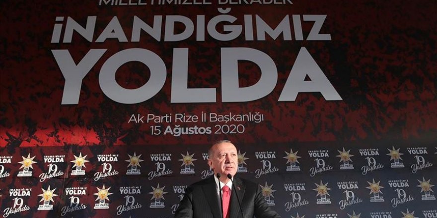 Cumhurbaşkanı Erdoğan: Kıta sahanlığımızda haydutluğa asla boyun eğmeyeceğiz