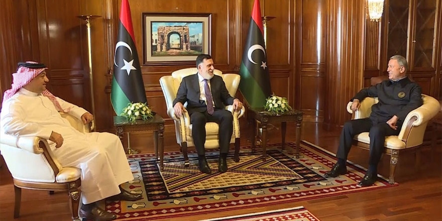 Bakan Akar, Libya Başbakanı Serrac Ve Katar Savunma Bakanı Atiyye İle Üçlü Toplantı Gerçekleştirdi