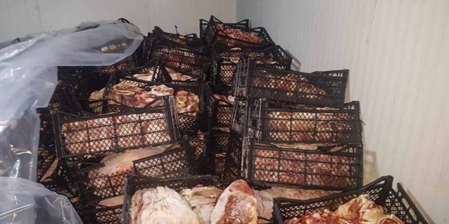 39 tonluk kaçak et operasyonu