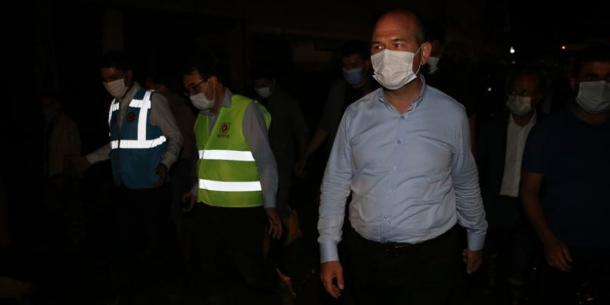 Bakanlar Soylu, Kurum ve Dönmez, Dereli ilçesinde incelemelerde bulundu