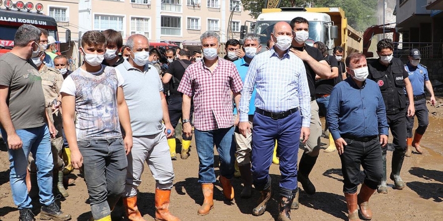 Bakan Soylu: Arama Kurtarma Çalışmalarımız 4 Ayrı Yerde Devam Ediyor