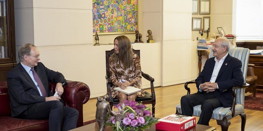 Kılıçdaroğlu, AB Türkiye Delegasyonu Başkanı Berger'i kabul etti