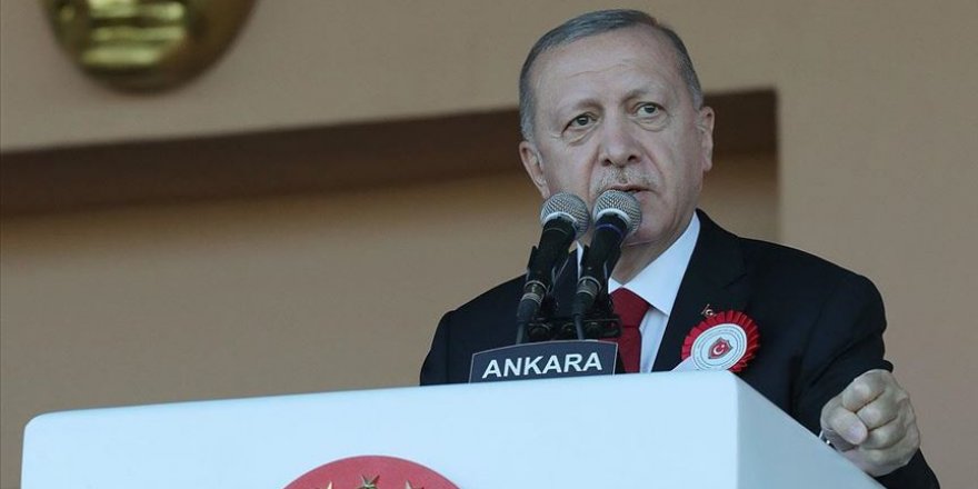 Cumhurbaşkanı Erdoğan: Karada, denizde ve havada karşımıza çıkacak herkes Türkiye'nin kararlılığını gördü
