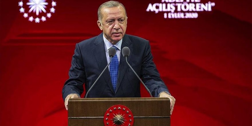 Cumhurbaşkanı Erdoğan: Doğu Akdeniz'deki, Ege'deki faaliyetlerimizin özünde hak ve adalet arayışı vardır