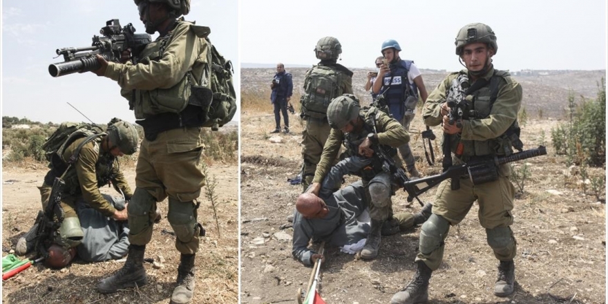 İsrail Askerlerinin Filistinli Yaşlı Adama Uyguladığı Şiddet ABD'deki George Floyd Olayını Hatırlattı