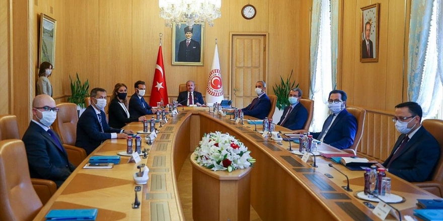 TBMM Başkanı Mustafa Şentop AİHM Başkanı Spano'yu Kabul Etti