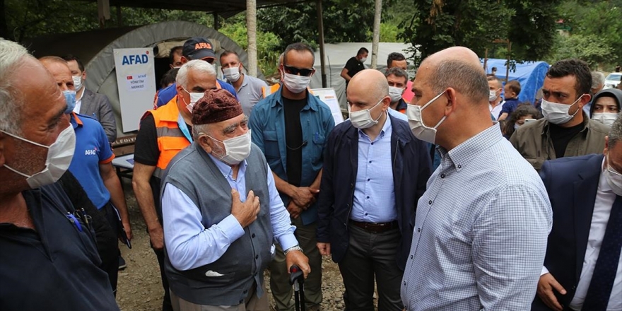 Bakanlar Soylu Ve Karaismailoğlu Giresun'da İncelemelerde Bulundu