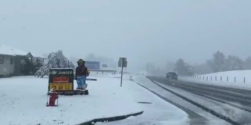 HAVA 33 DERECE BİRDEN SOĞUDU, KAR YAĞIŞI BAŞLADI
