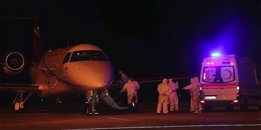 KKTC’deki Kovid-19 Hastalarının Türkiye’ye Nakli Başladı