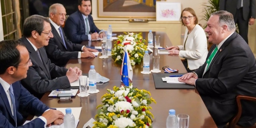 ABD Dışişleri Bakanı Pompeo Güney Kıbrıs Rum Yönetimi'ni Ziyaret Etti