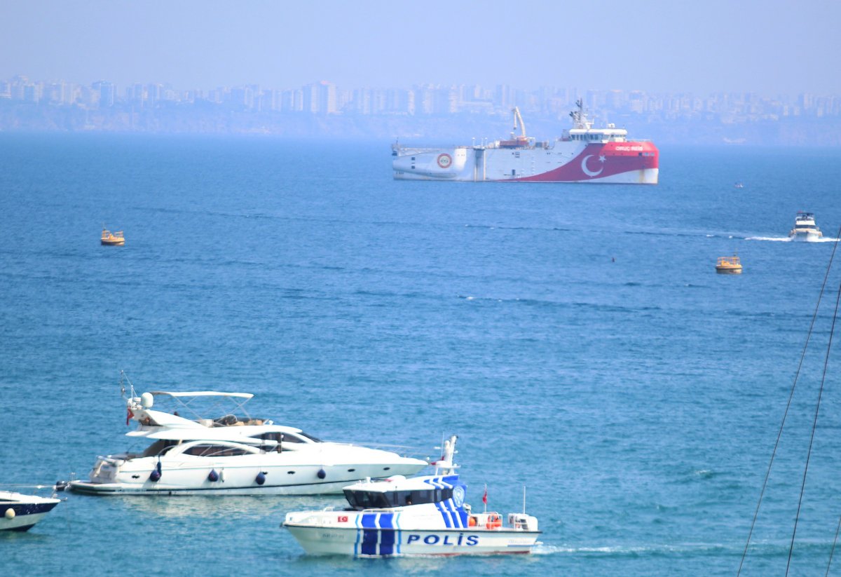 Oruç Reis Antalya Açıklarında