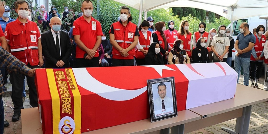 Suriye'de Şehit Olan Türk Kızılay Personeli Kıdıman Son Yolculuğuna Uğurlandı