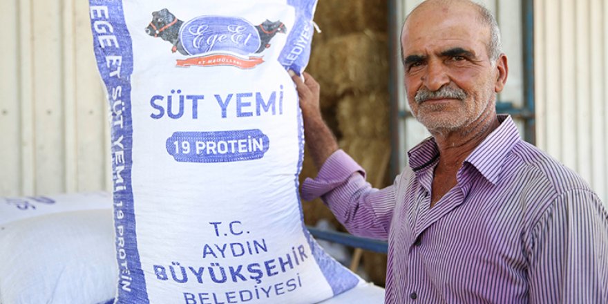 AYDIN BÜYÜKŞEHİR BELEDİYESİ EGE YEM İLE ÜRETİCİNİN YÜZÜNÜ GÜLDÜRÜYOR       
