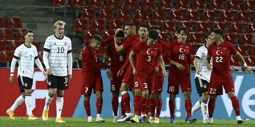 Nefer Kesen Maçta A Milli Futbol Takımı, Almanya ile berabere kaldı
