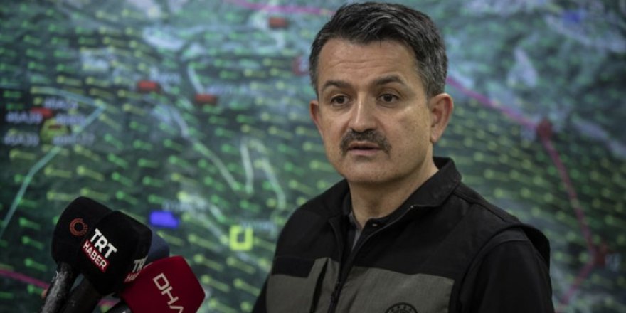 Bakan Pakdemirli, Hatay'daki Yangınlarla İlgili Flaş Gelişmeyi Duyurdu