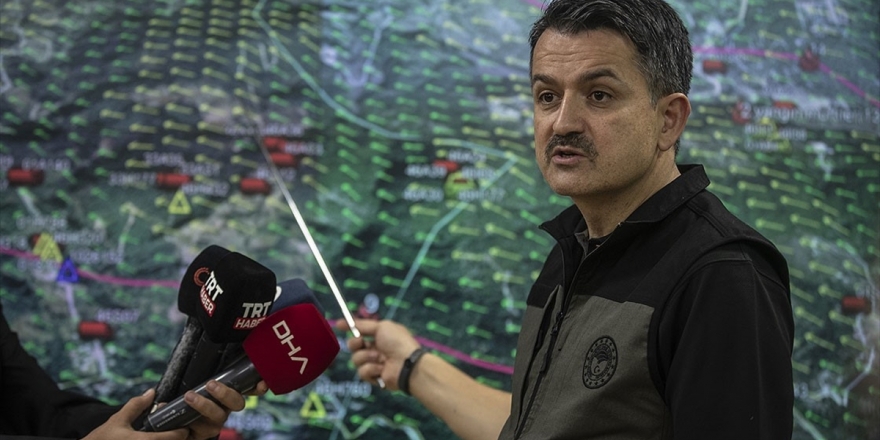 Bakan Pakdemirli: Yanan Alanların Tamamı Yeniden Ağaçlandırılacak